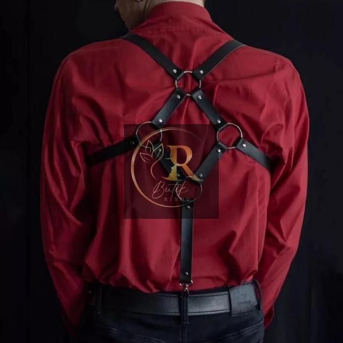 Butik_Rindu (Dion) Body Belt Harness Harajuku Choker Halloween Gothic Metal Punk Japanese Style Kore