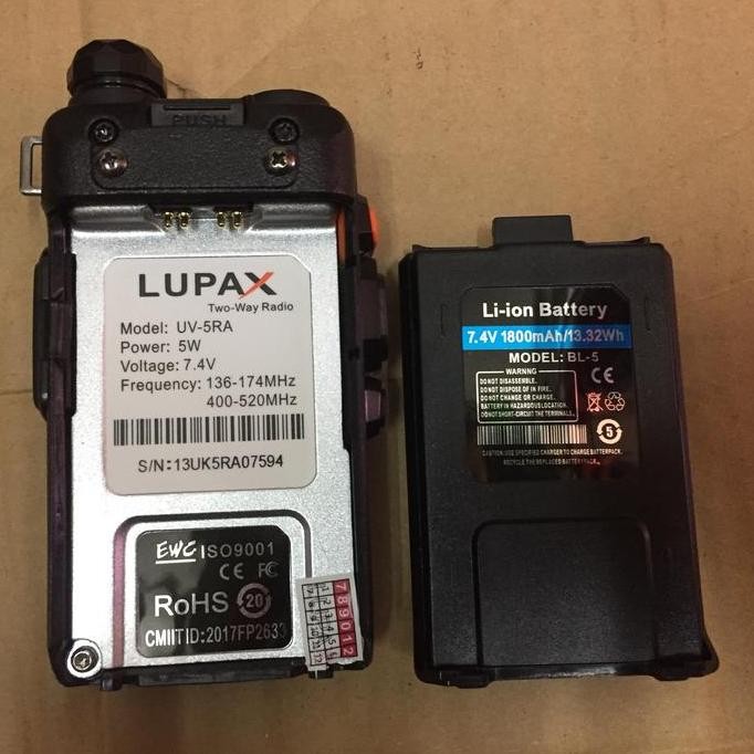 HT LUPAX UV5RA dual band transceiver with wide band coverage murah