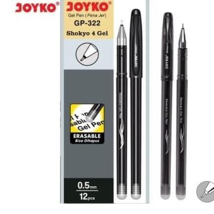 

TERBARU! Erasable Gel Pen Pulpen Bisa Dihapus Joyko GP-322 Shokyo 4 Gel 12 Pcs