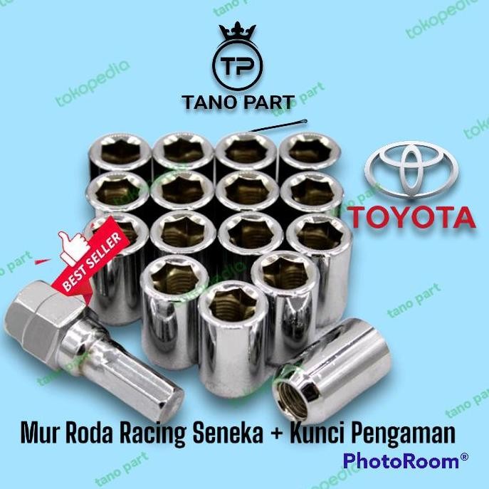 Mur Roda Seneka Racing Baut Lugnut Mobil Toyota Avanza Bahan Baja Asli