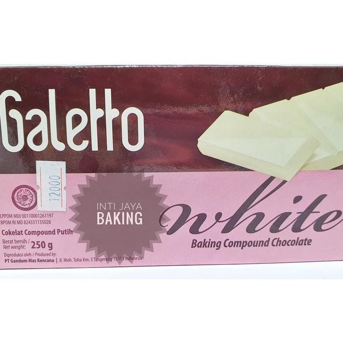 

Ready stock] White Compound Chocolate Baking Galetto 250g