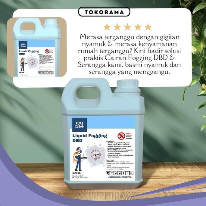 CAIRAN FOGGING NYAMUK DBD DAN SERANGGA 1 LITER WATER BASED