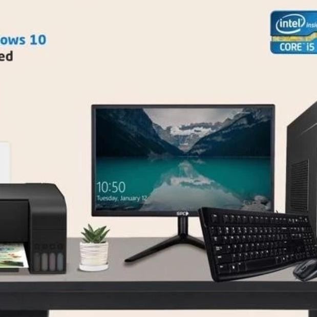 Pc Desktop Core I5+Printer Epson New Stok