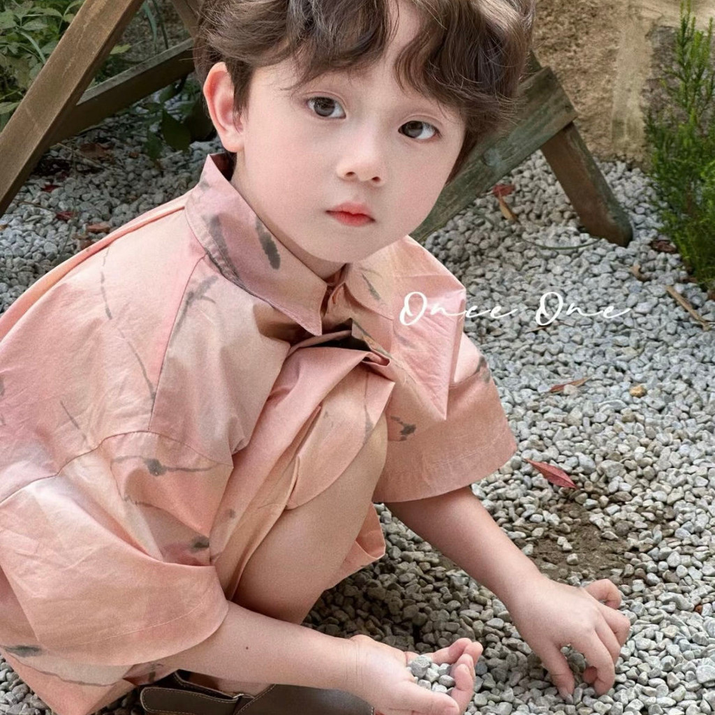 【Little Pea】【COD】Setelan dua potong atasan dan celana musim panas baru anak-anak tahun 2020 Setelan 