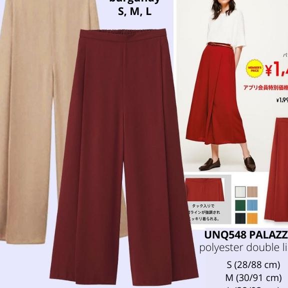 Celana Kulot Panjang Wanita Gu By Palazzo 7 Warna