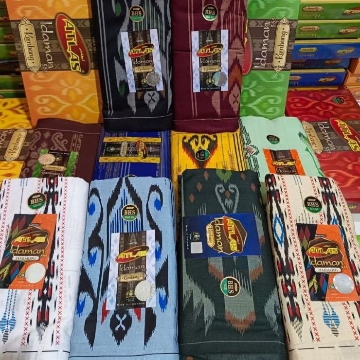 Sarung Atlas Idaman Kembang Motif Bhs Sge Sgs Ske