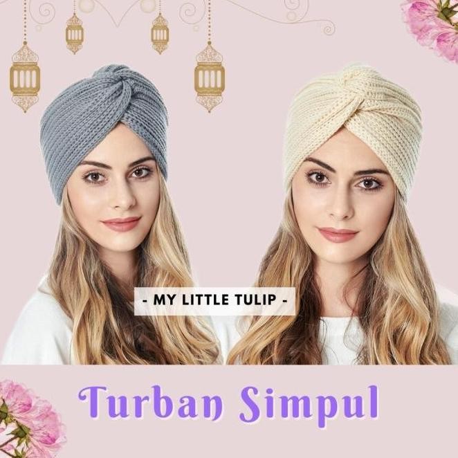 TURBAN SIMPUL CEWEK TURBAN POLOS RAJUT PENUTUP KEPALA WANITA MUSLIM STOK READY HIJAB TURBAN TERBARU 