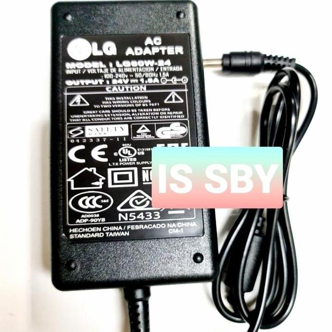 Adaptor AC Power TV LED LG 24 Volt 1.8A