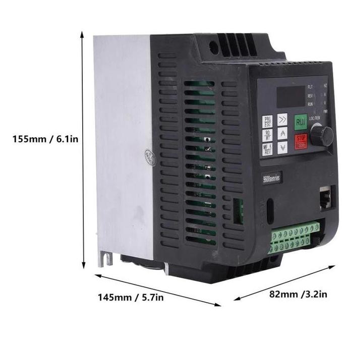 Solar Water Pump Inverter 1-Phase 2.2Kw 3Hp 10A Output 220Vac Vfd New Stok