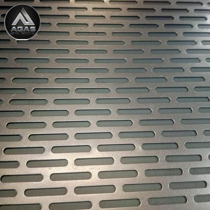 Plat Lubang Besi Perforated Kapsul 5x30mm murah