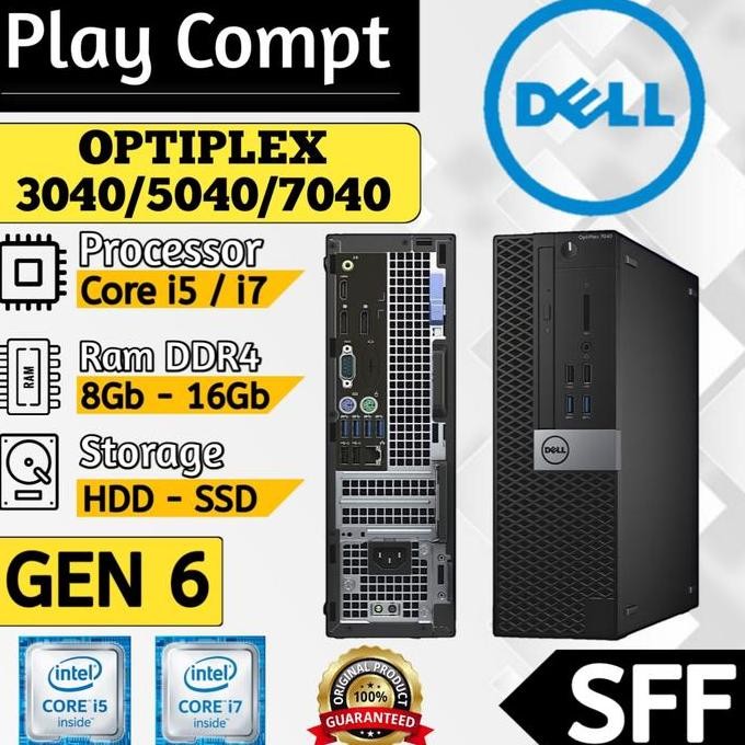 Pc Dell Optiplex 7040 Sff Core I5/I7 Gen 6 Soket 1151 Like New New Stok