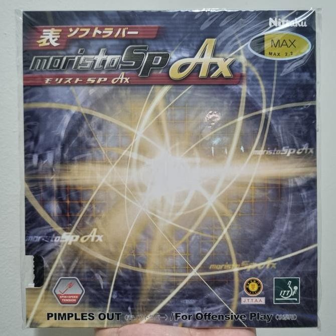 HARGA DISC - nittaku moristo Sp Ax short pips bintik serang karet ping pong