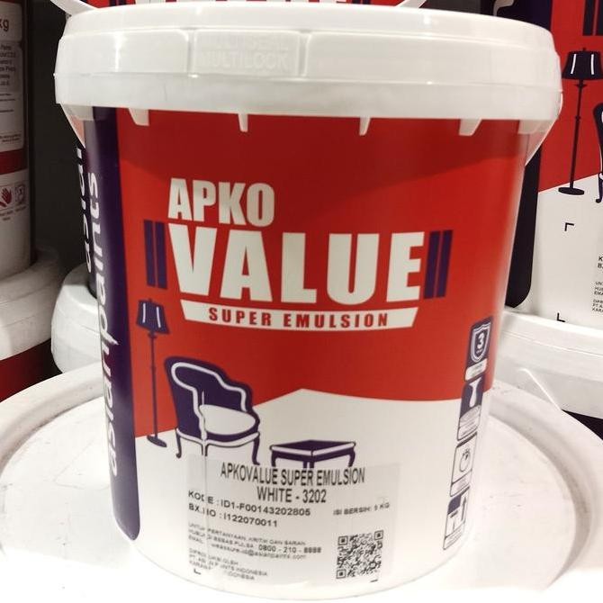 CAT TEMBOK APKO VALUE ( ASIAN PAINTS ) 5kg