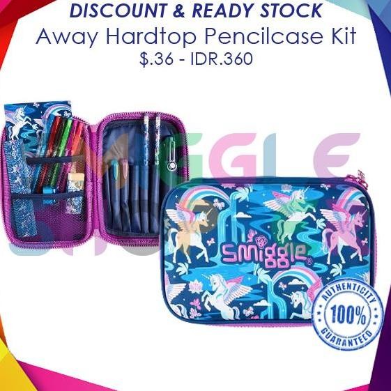 

smiggle ORI Away Hardtop Pencilcase Kit Kualitas Original