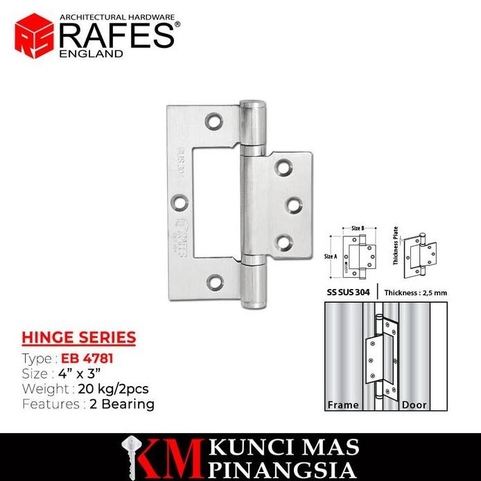 Engsel Pintu / Hinge / 4781 / RAFES ORIGINAL