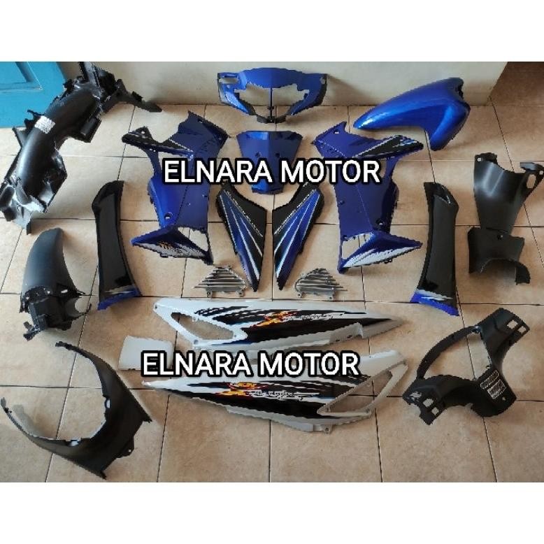 Body Supra X 125 Lama Body Full Set Bodi Kasar Halus Supra X 125 Lama rna Biru Putih