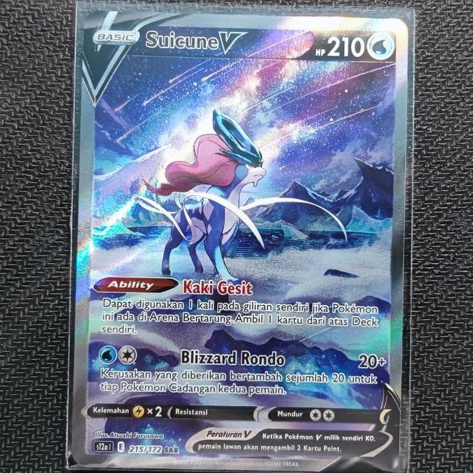 SUICUNE V SAR POKEMON TCG INDONESIA