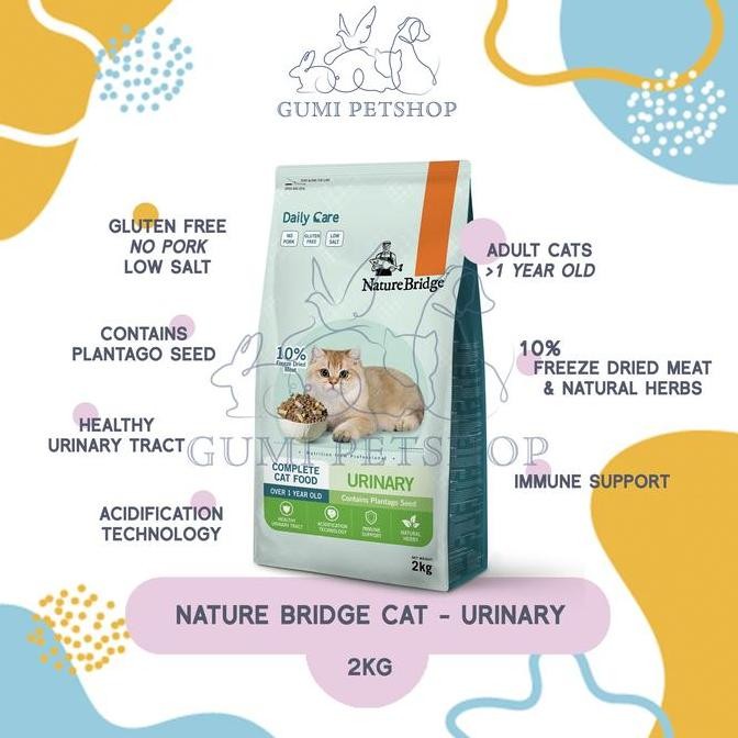 NATURE BRIDGE Cat Urinary 2Kg / Makanan Kucing Urinary CatFood / Nature Bridge Urinary Cat Food