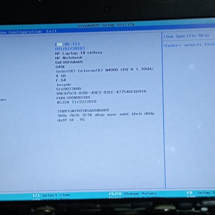 Motherboard Laptop HP 14 CK0132TU Intel N4000