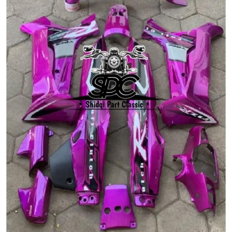 Paket body Full Set Yamaha Fiz R FizR F1z R Vega R lama Old rna Ungu glossy Termurah Terlaris Replik