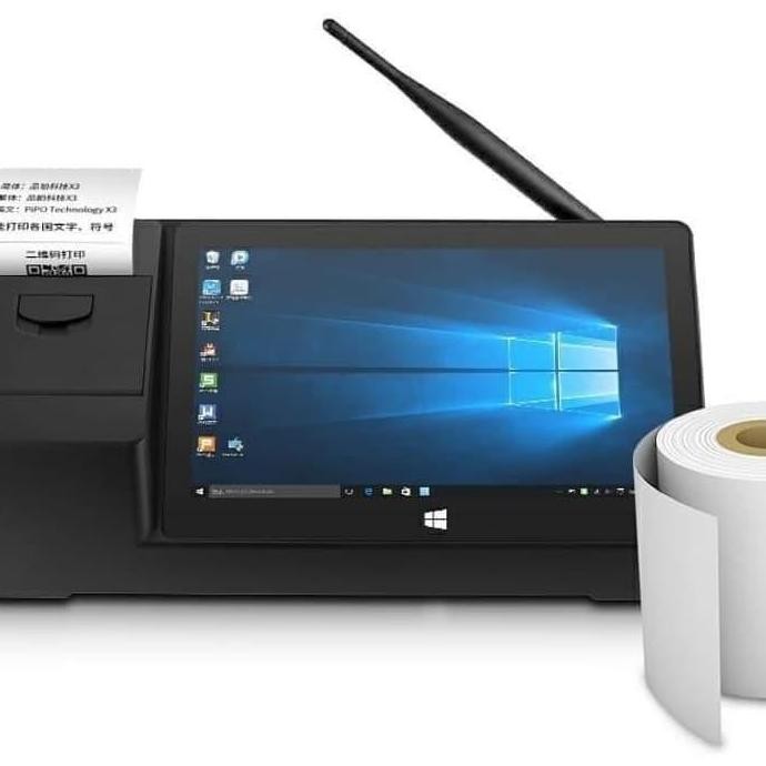 Windows 10 Mini Pc Pipo X3 Box Tablet Kasir Pos Thermal Printer 58Mm New Stok