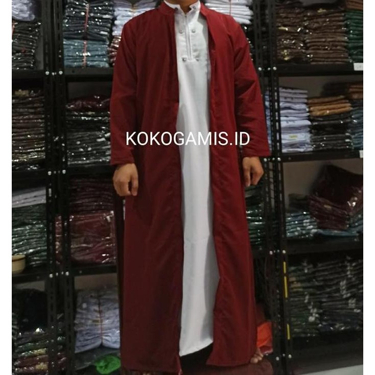 baru  Jubah Pria Dewasa Twist / jubah yaman habaib / JUBAH BELAH ORIGINAL