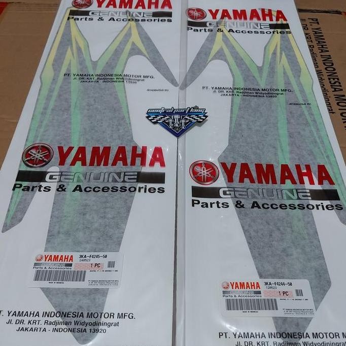 STRIPING STIKER TANGKI KIRI DAN KANAN RX KING 2005 HIJAU ORIGINAL