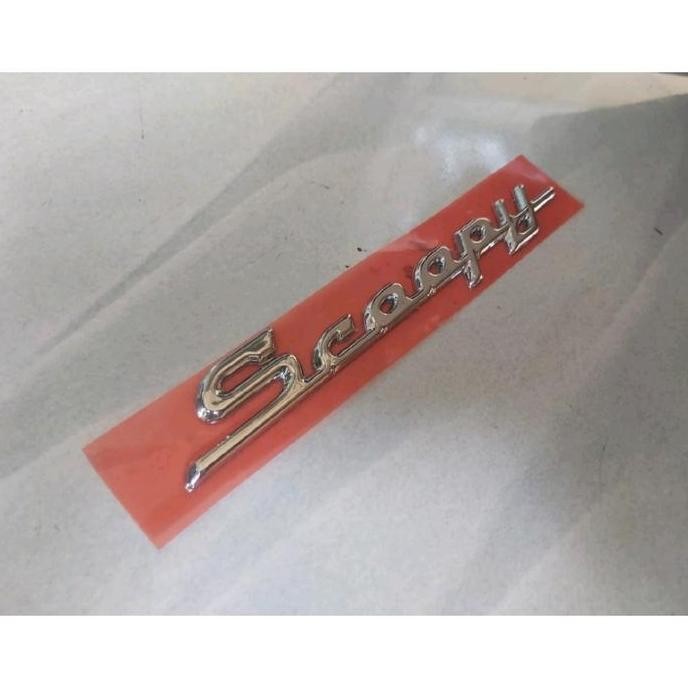 Logo Emblem Scoopy 3D 2014-2016 Lem Perekat Premium
