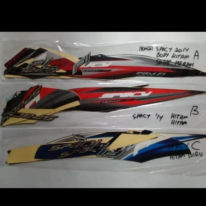 Striping stiker lis motor Honda Spacy 2014 2015
