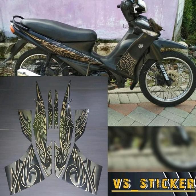 STRIPING STICKER LIST BODY STANDART MOTOR YAMAHA VEGA ZR 2010 Motorcycle