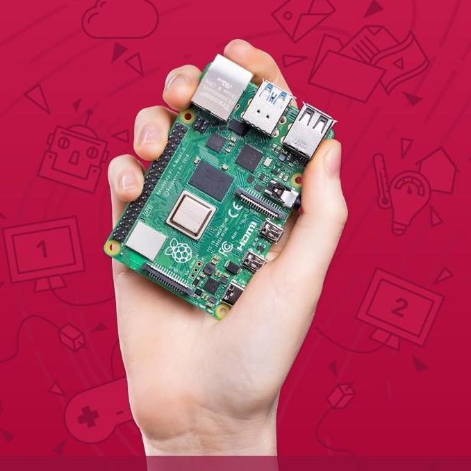 Raspberry Pi 4 Model B 8Gb Original Pi 4B Ram 8 Gb New Stok