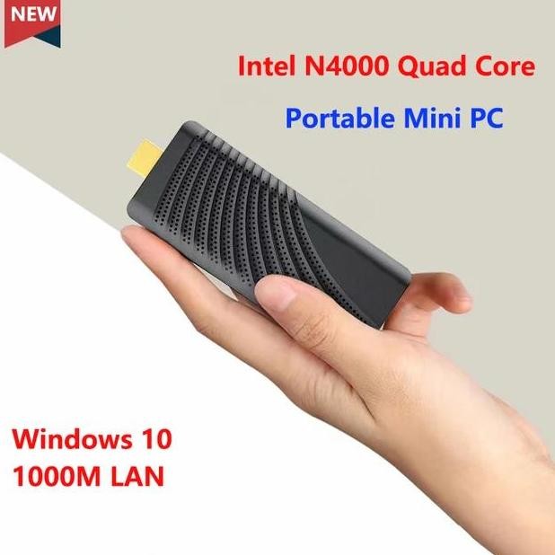 Mini Pc Stick T6 Pro 4/64Gb Intel Geminilake N4000 Wifi Lan Windows 10 New Stok