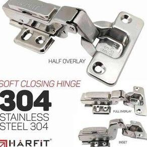 Harfit - 304 Engsel Sendok Clip On Stainless Slow Motion (Ss304)