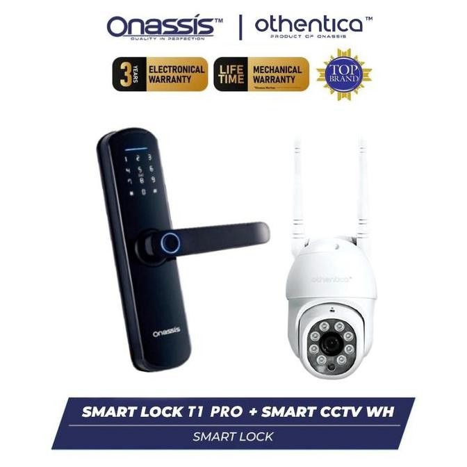 Onassis Smart Bundling Smart Lock T1 Pro Wifi & Othentica Cctv Outdoor