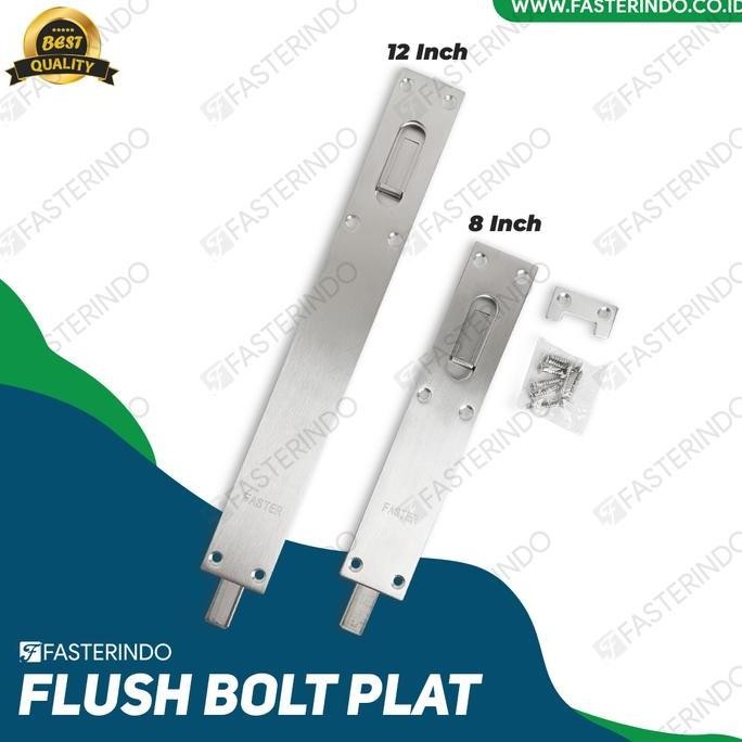 Flush Bolt Plate / Grendel Slot Plat Tanam