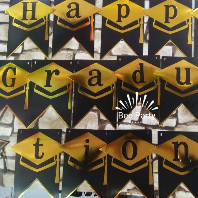 Banner Graduation / Tulisan Happy Graduation