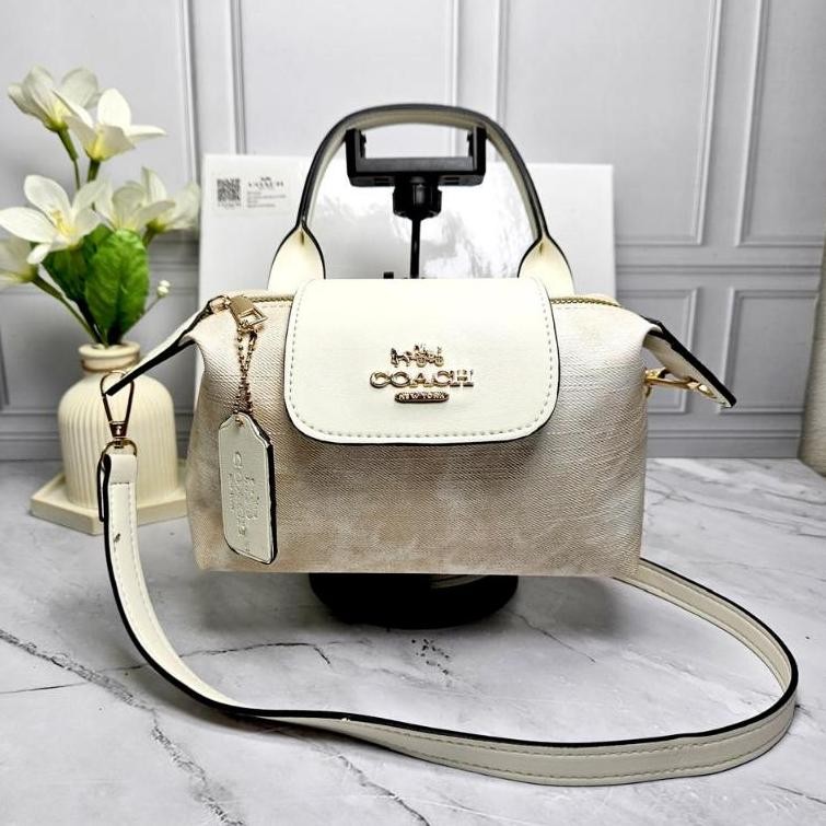 Exclusive New Collection Bag Coach Tas Wanita Marbledelphine Slingbag Tas Selempang Top Handlebag Te