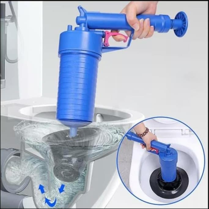 High Pressure Air Drain Blaster Pump Plunger Sink Clog Remover Cleaner