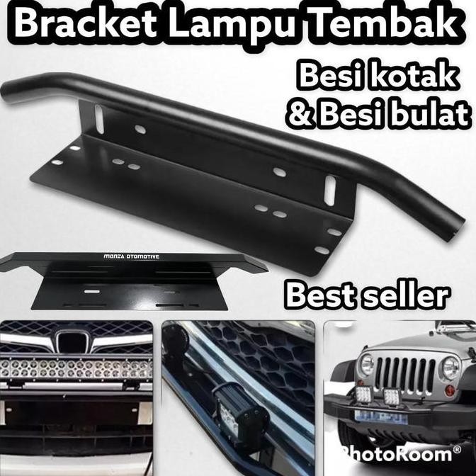 Bracket Plat Nomer Mobil Lampu Tembak Offroad