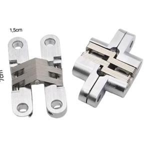 Engsel Lipat Tanam Engsel Pintu Kayu 7Cm Stainlis Invisible