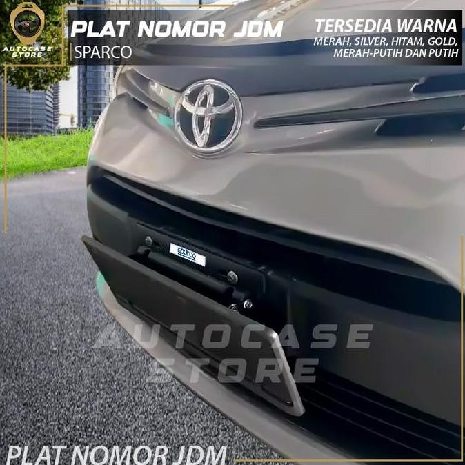 Plat Nomor JDM Logo SPARCO / Dudukan plat nomor