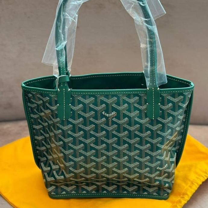 baru New Goyard Mini Anjou Green Fullset