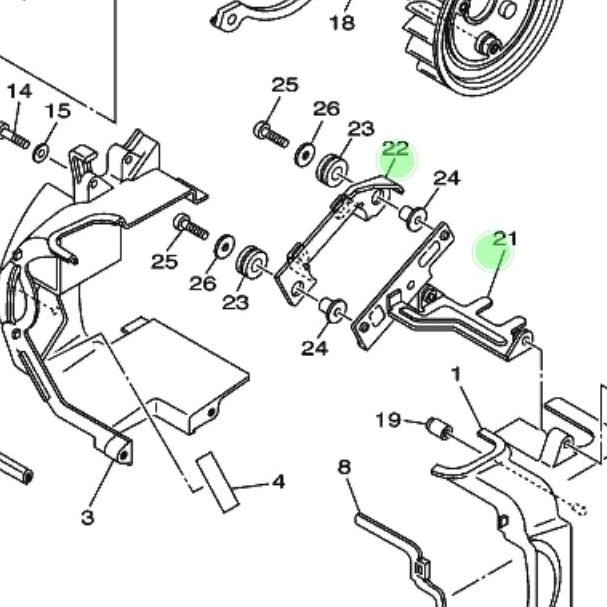 ready BRACKET DUDUKAN COIL YAMAHA MIO ORIGINAL