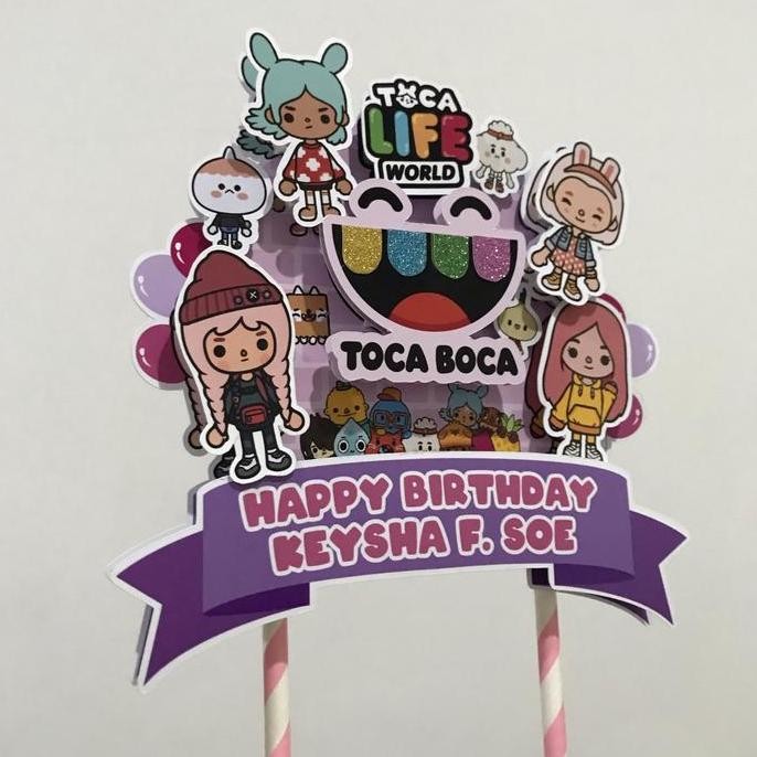 Cake Topper 3D Toca Boca