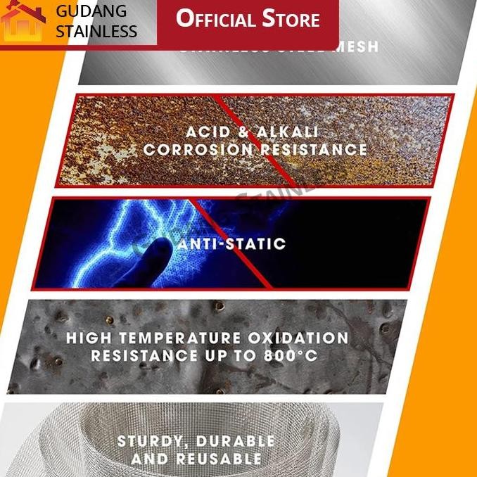 KASA KAWAT NYAMUK WIRE MESH STAINLESS 304 MESH 16