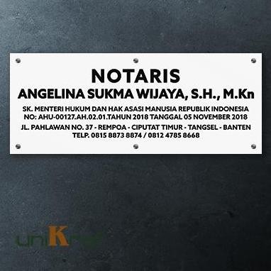 

TERBARU PLANG PAPAN NAMA KANTOR NOTARIS DAN PPAT DAN ADVOKAT !!!!!