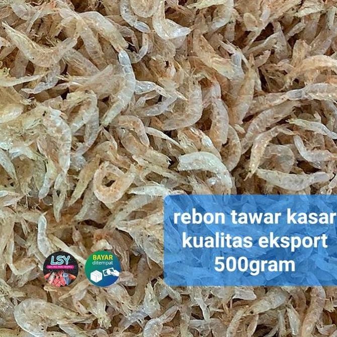 

Udang Rebon Tawar Kasar Kualitas Eksport ( Asli Tawar ) 500Gr