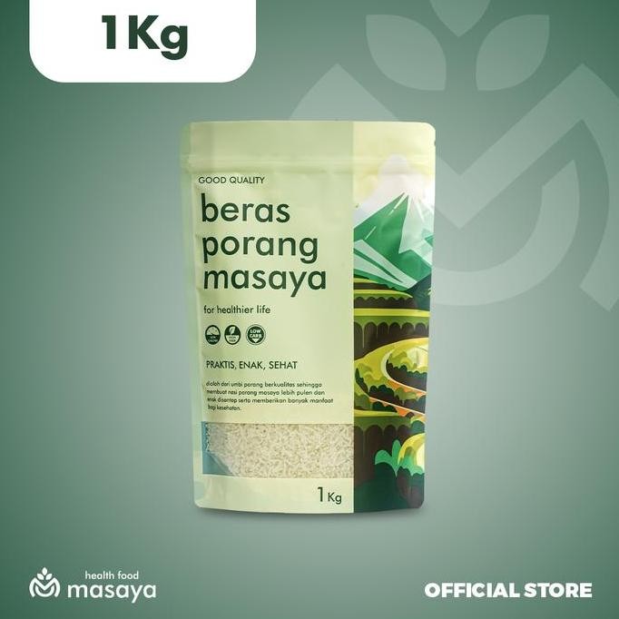 

1Kg Masaya Beras Porang - Shirataki Konjac Healthy Food Nasi Rice Kualitas Terbaik Harga Termurah