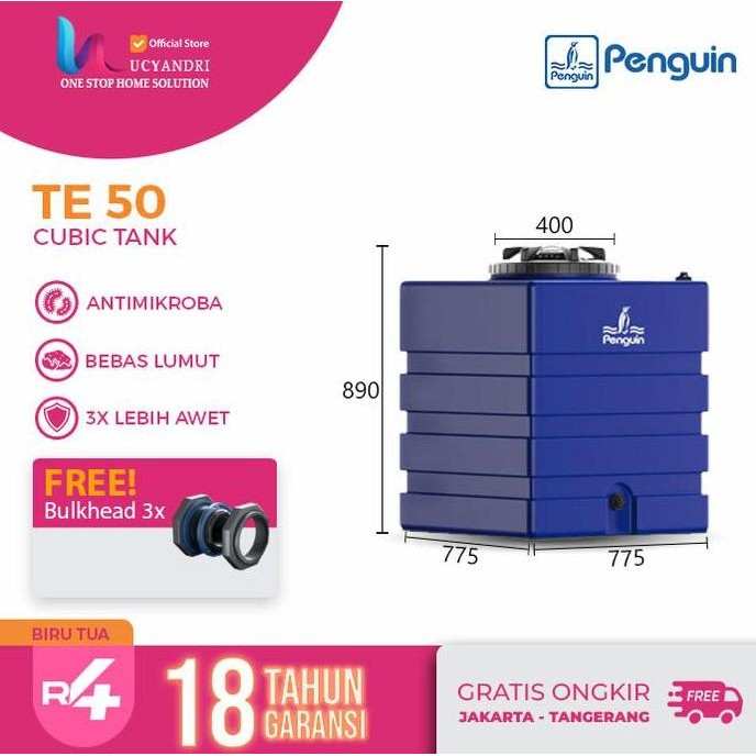 Terlaris Toren Air Penguin 450 L Tangki Air Kotak Te 50 Tandon Toren Persegi