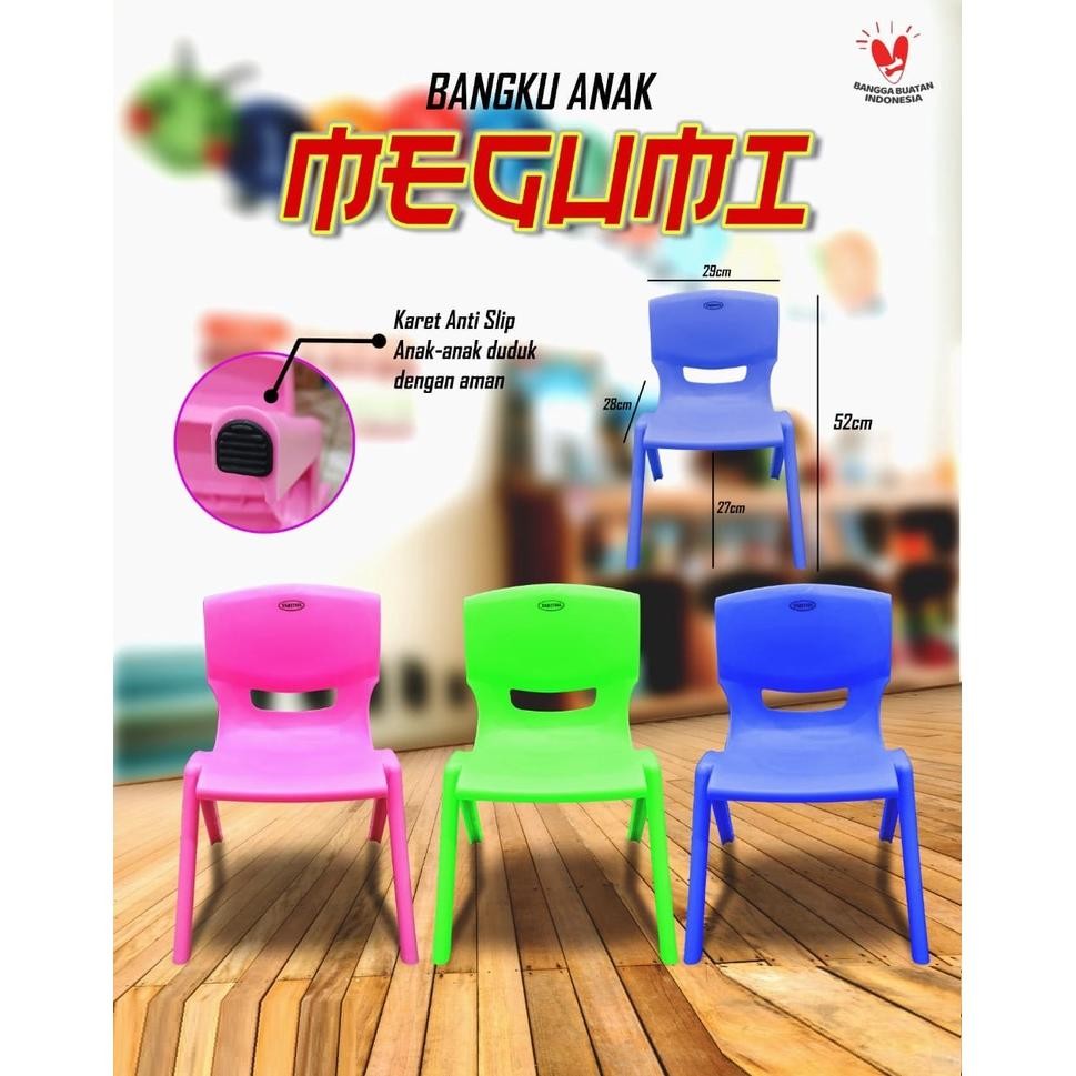 Kursi Anak Plastik/ Bangku Anak Plastik/ Kursi Plastik/ Kursi Tk/ Bangku Anak Tk Tabitha MEGUMI
